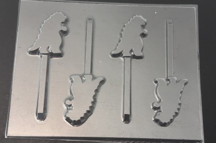 597sp Lizard Godzilla Dinosaur Chocolate Lollipop Mold